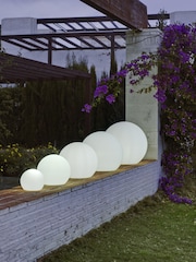 New Garden White Outdoor Buly Lighted Ball 60cm with Cable - Image 3 of 4