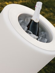 New Garden White Bambu Flowerpot with Rechargeable Battery - Image 4 of 5