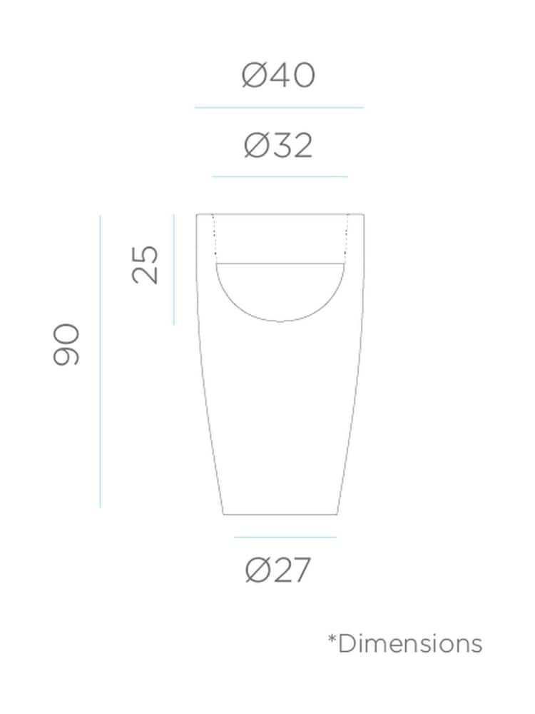 New Garden White Bambu Flowerpot with Rechargeable Battery - Image 5 of 5