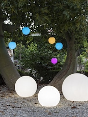 New Garden White Outdoor Buly Lighted Ball 50cm with Cable - Image 1 of 6