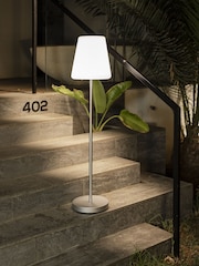 New Garden Brass Lola Slim 120cm Outdoor Solar Floor Lamp with Rechargeable Battery - Image 2 of 6