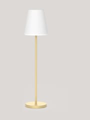 New Garden Brass Lola Slim 120cm Outdoor Solar Floor Lamp with Rechargeable Battery - Image 6 of 6