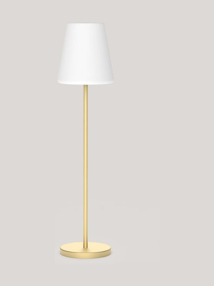 New Garden Brass Lola Slim 120cm Outdoor Solar Floor Lamp with Rechargeable Battery - Image 6 of 6