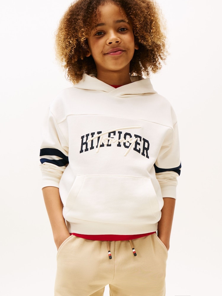 Tommy Hilfiger Mixed Logo Graphic Print Hoodie - Bild 1 von 5