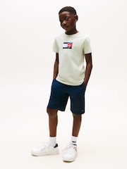 Grün - Tommy Hilfiger Signature Logo Crew Neck T-Shirt - Bild 3 von 5