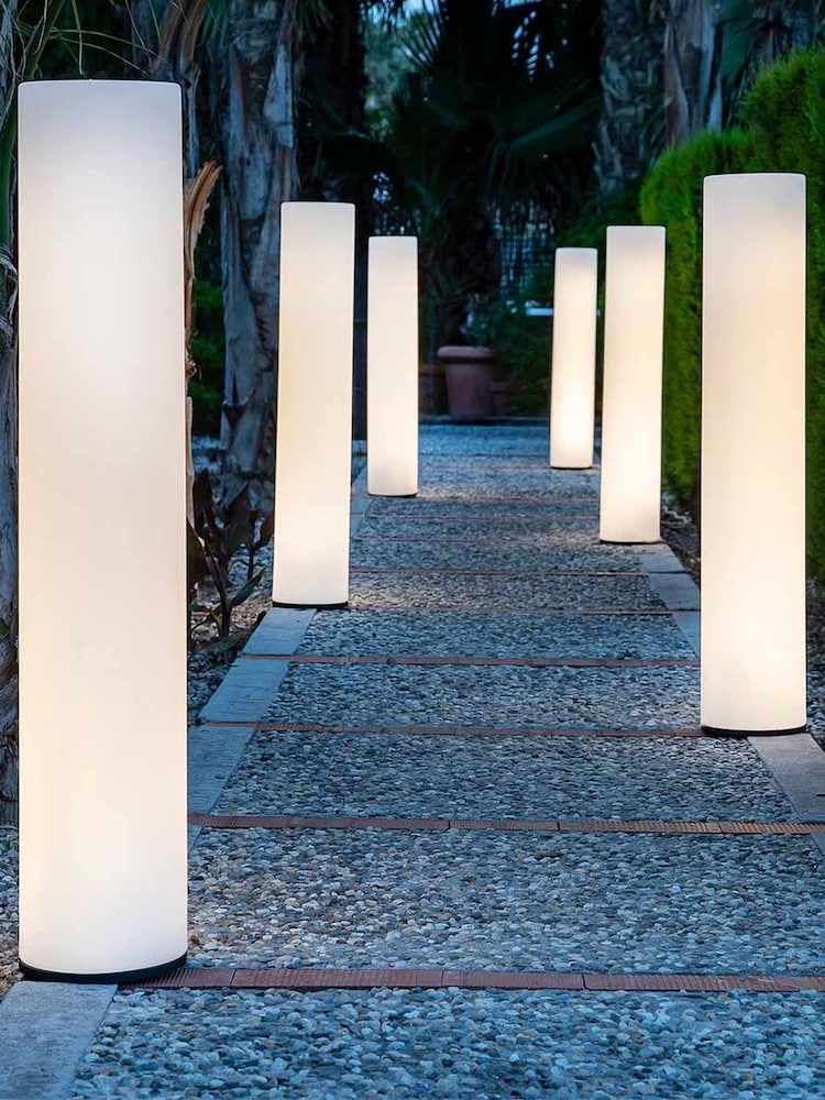 New Garden White Fity 100cm Floor Lamp with Cable - Image 1 of 6