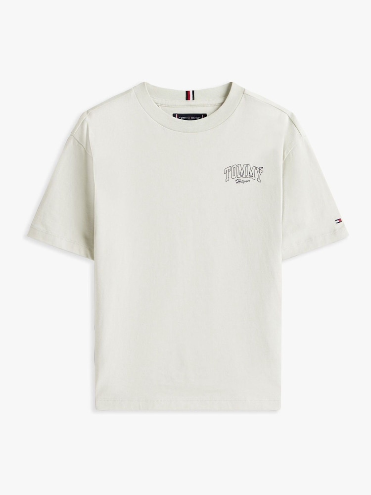 Grün - Tommy Hilfiger Varsity Back Graphic T-Shirt - Bild 5 von 5