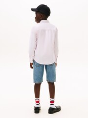 Tommy Hilfiger Pink Flag Oxford Long Sleeve Shirt - Image 2 of 5