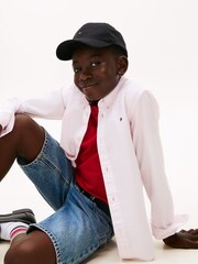 Tommy Hilfiger Pink Flag Oxford Long Sleeve Shirt - Image 4 of 5