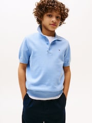 Tommy Hilfiger Blue Short Sleeve Polo Jumper - Image 1 of 5