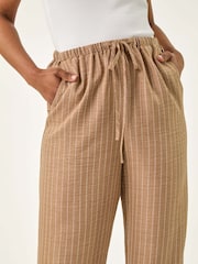 Roman Natural Petite Petite Stripe Pull On Stretch Trouser - Image 5 of 5