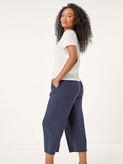 Roman White Petite Textured Button Through Blouse - Image 3 of 5