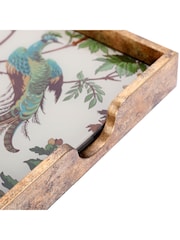 Laura Ashley Set of 4 Gold Antiqued Attleton Glass Placemats - Image 6 of 6