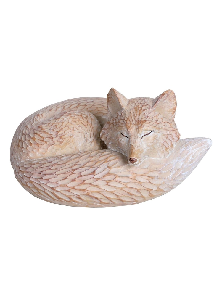 Laura Ashley Brown Woodland Sleeping Fox Ornament - Image 2 of 4 Laura Ashley Brown Woodland Sleeping Fox Ornament - Image 2 of 4