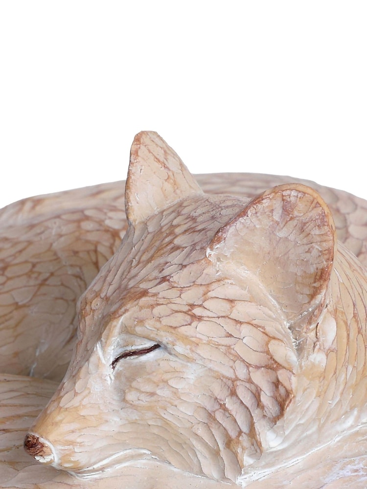 Laura Ashley Brown Woodland Sleeping Fox Ornament - Image 4 of 4 Laura Ashley Brown Woodland Sleeping Fox Ornament - Image 4 of 4