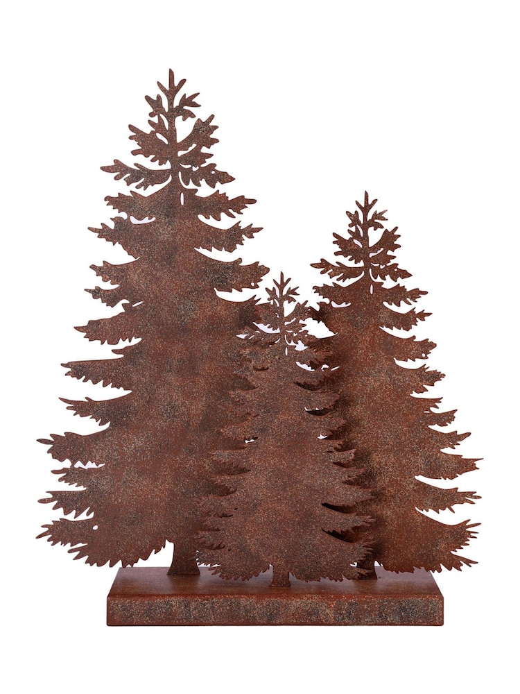Laura Ashley Bronze Rust Tree Woodland Silhouette Ornament - Image 1 of 5 Laura Ashley Bronze Rust Tree Woodland Silhouette Ornament - Image 1 of 5