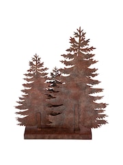 Laura Ashley Bronze Rust Tree Woodland Silhouette Ornament - Image 4 of 5