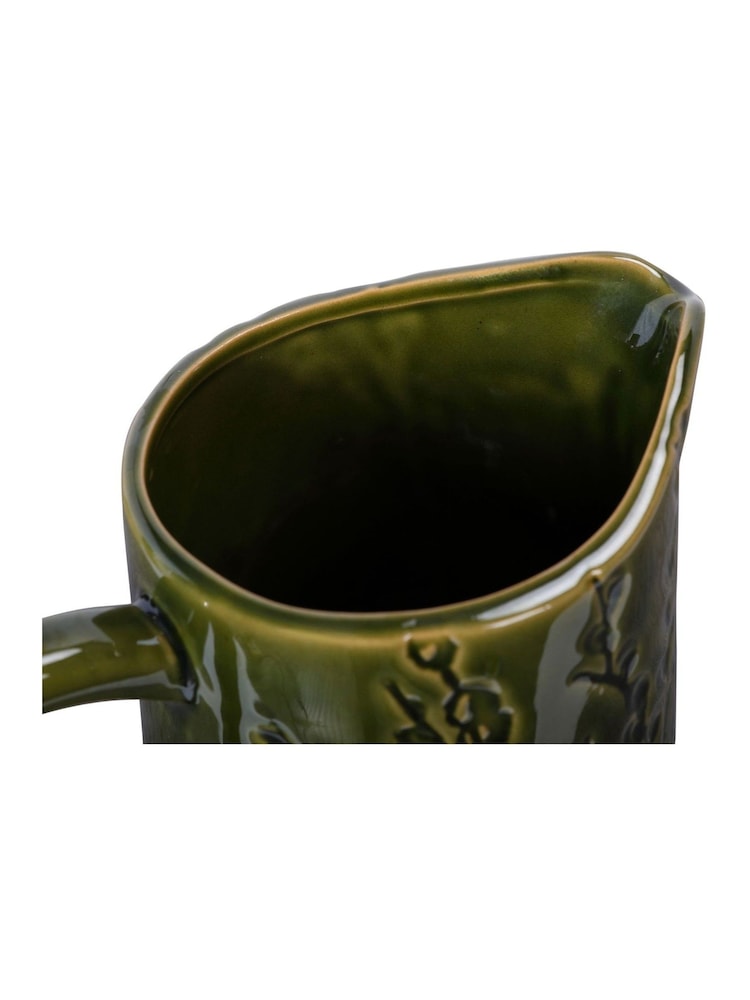 Laura Ashley Green Reactive Glaze Pussy Willow Jug - Image 4 of 4 Laura Ashley Green Reactive Glaze Pussy Willow Jug - Image 4 of 4