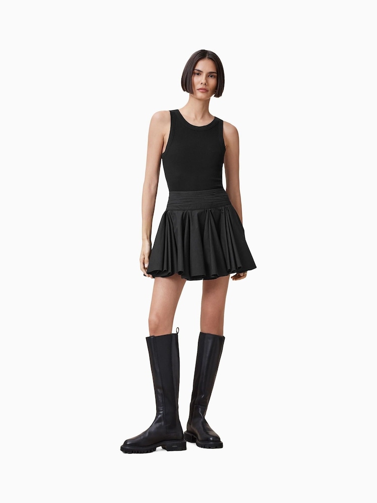 AllSaints Black Tulip Skirt - Image 1 of 8