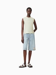 AllSaints Cream Imogen Tank Top - Image 4 of 6