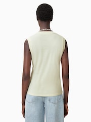 AllSaints Cream Imogen Tank Top - Image 5 of 6