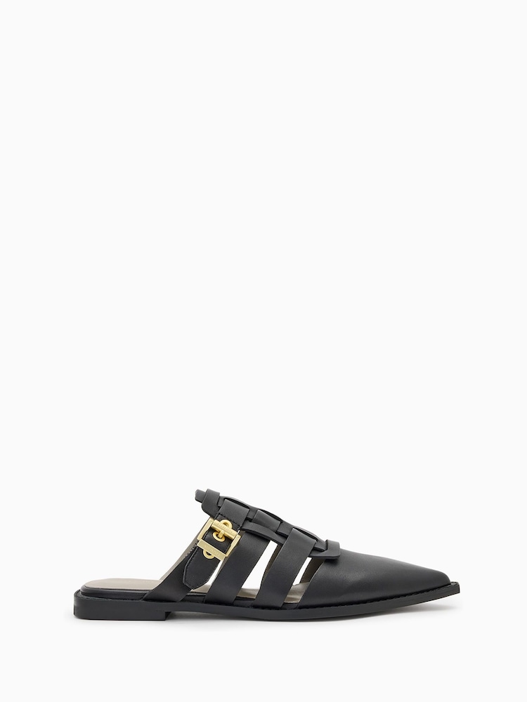 AllSaints Black Nala Mules - Image 1 of 5 AllSaints Black Nala Mules - Image 1 of 5