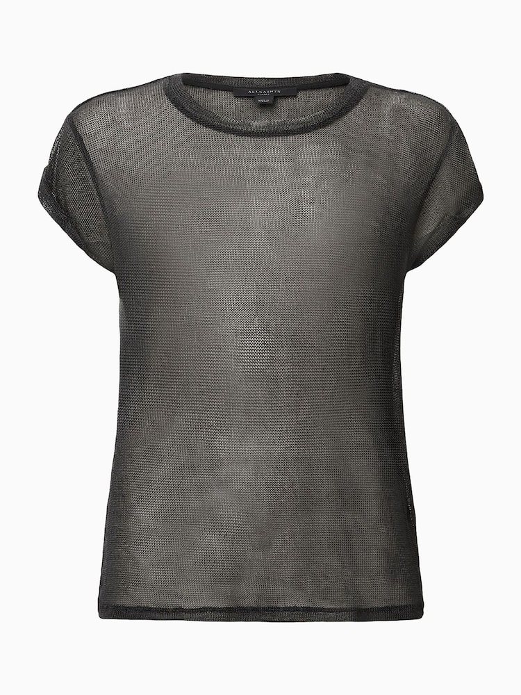 Preto - AllSaints Thea Sparkle Top - Imagem 6 de 6