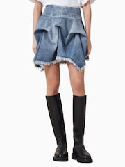 Saia AllSaints Crissy Denim 100% de algodão - Imagem 4 de 7
