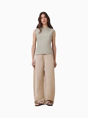 AllSaints Grey Imogen Tank Top - Image 4 of 7