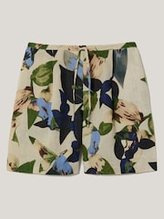 Jigsaw Future Botanic 100% Linen Shorts - صورة 6 من 6