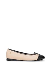 Tommy Hilfiger Leather Pointed Toe Slingback Ballerinas - Imagen 1 de 4