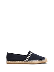 Tommy Hilfiger Blue Fringe Canvas Espadrilles - Image 1 of 4