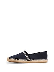 Tommy Hilfiger Blue Fringe Canvas Espadrilles - Image 2 of 4