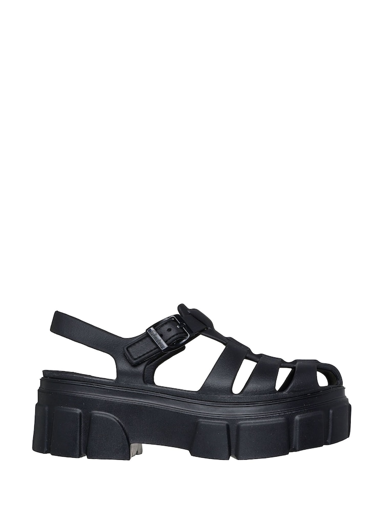 Skechers Black Foamies Cher Sandals - Image 1 of 5