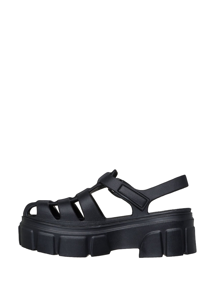 Skechers Black Foamies Cher Sandals - Image 2 of 5