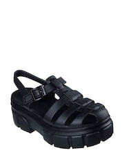 Skechers Black Foamies Cher Sandals - Image 3 of 5