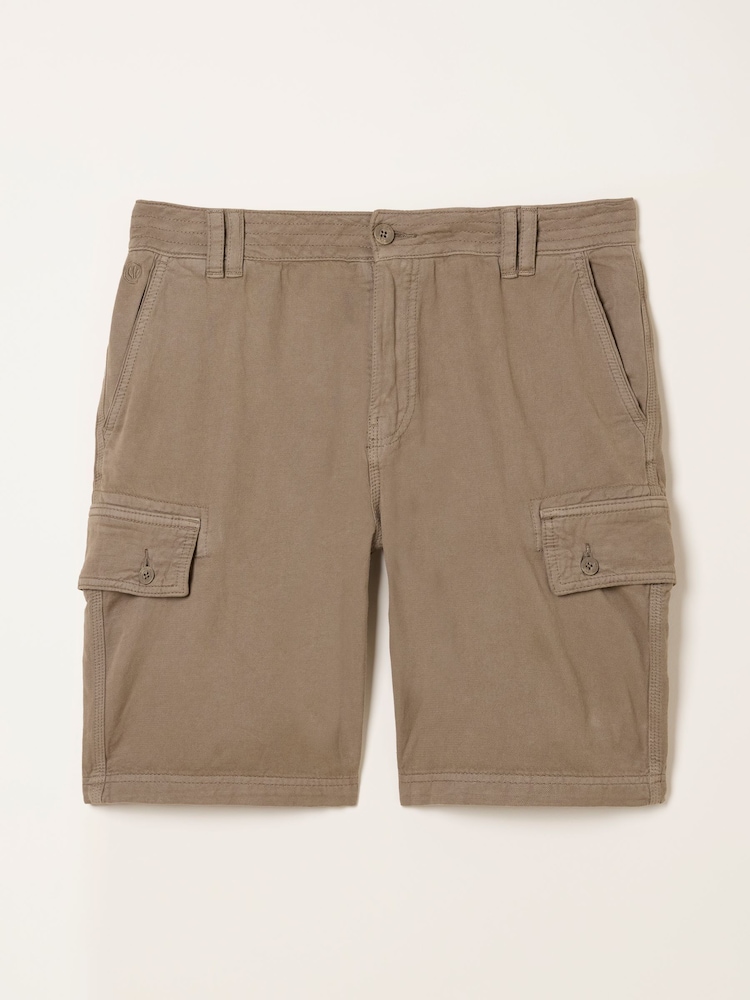 FatFace Brecon Dark Stone Garment Dye Cargo Shorts - Image 5 of 5 FatFace Brecon Dark Stone Garment Dye Cargo Shorts - Image 5 of 5