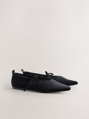 أسود - Forever Comfort® Velvet Tie Mary Jane Shoes - صورة 2 من 5