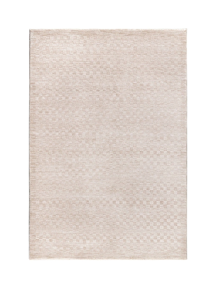 Beige Laurent Check Rug - Image 2 of 6
