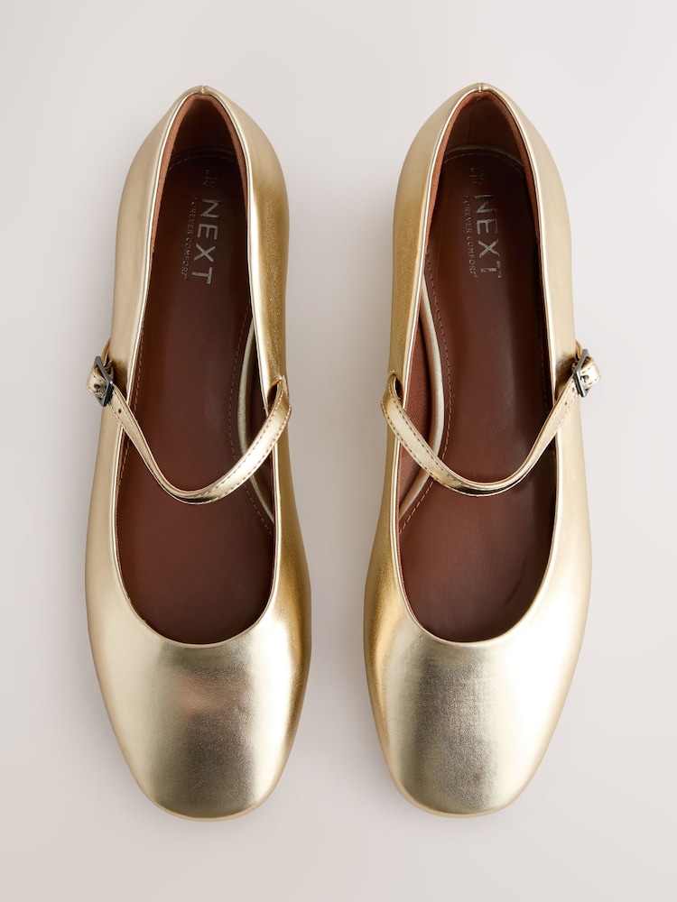 Gold Forever Comfort® Square Toe Mary Jane Shoes - Image 1 of 5