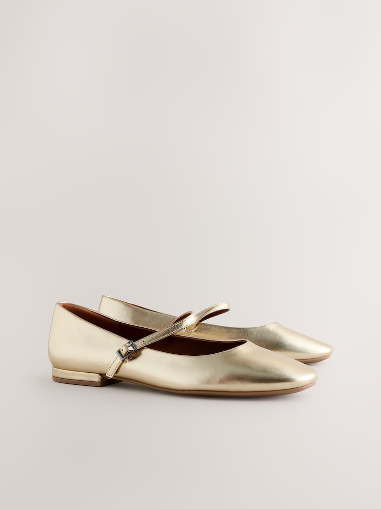 Gold Forever Comfort® Square Toe Mary Jane Shoes - Image 2 of 5