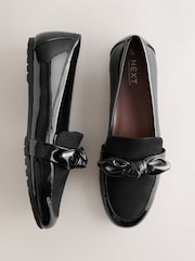 Black Forever Comfort® Bow Round Toe Loafers - Image 1 of 5