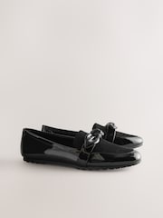 Black Forever Comfort® Bow Round Toe Loafers - Image 2 of 5