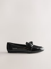 Black Forever Comfort® Bow Round Toe Loafers - Image 3 of 5