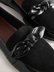 Black Forever Comfort® Bow Round Toe Loafers - Image 4 of 5