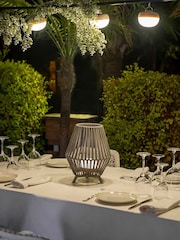 New Garden Taupe Conta 30 Decorative Cordless Table Lamp - Image 4 of 6