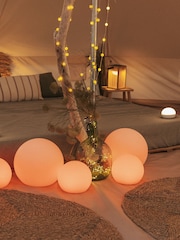 New Garden White Outdoor Buly Lighted Ball 30cm Solar Charging with Rechargeable Battery - Image 5 of 6