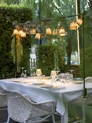New Garden Natural Handcrafted Solar Garland with Natural Fibre Lampshades - Image 5 of 6