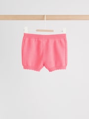 وردي - Baby Knitted Top and Shorts Set 2 Piece (0mths-2yrs) - صورة 11 من 19