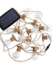 New Garden Allegra Jute Garland of Lights Solar Charging with Rechargeable Battery - Image 2 of 3